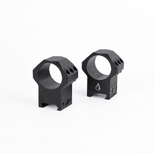 The Prussia Precision Scope Ring Set 30mm offers robust construction, precise fit, and secure mounting on Picatinny/Weaver rails, ideal for any shooting setup.